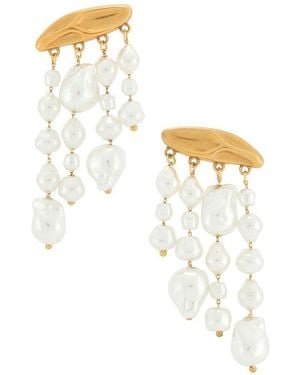 Cult Gaia Pendiente Shiva En Color Ivory Talla - Multicolor