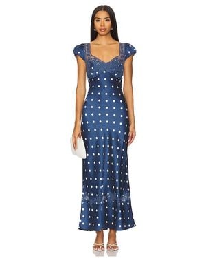 Free People Butterfly Babe Midi Dress - Blue