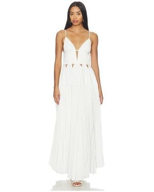 Jonathan Simkhai Selene Sleeveless Gown - White
