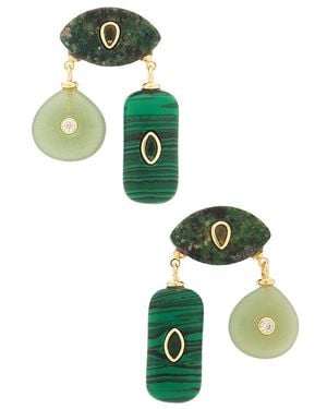DANNIJO Kya Earrings - Green