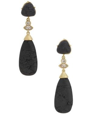 Ettika Midnight Solstice Drop Earrings - Black