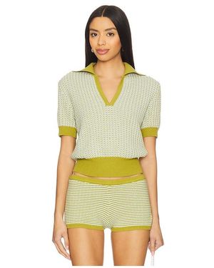 Solid & Striped Dixi Polo Top - Yellow
