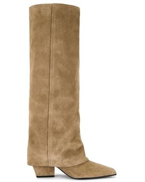 Paris Texas Jane Fold Over Boot 60 - Natural