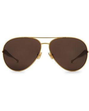 Bottega Veneta Sardine Sunglasses - Brown