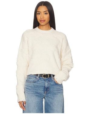 Clea Tejido Jacquard Lennox Cloud En Color Ivory Talla (También En Xs) - Azul