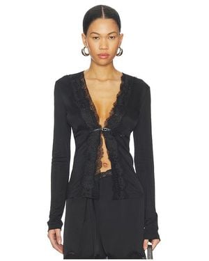 Vaillant Long Sleeve Fitted Cardigan - Schwarz