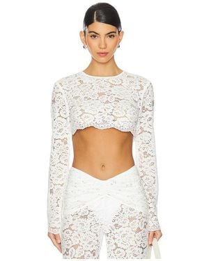 Shani Shemer Ella Crop Top - White