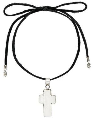 Child Of Wild Selvia Mother Of Pearl Cross ネックレス - ブラック