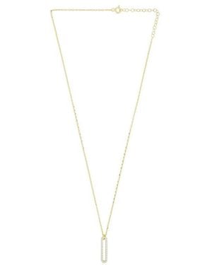 Mazin Jewels Linea Necklace - White