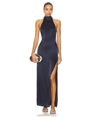 SNDY'S X Revolve Halter Maxi Dress - Blue