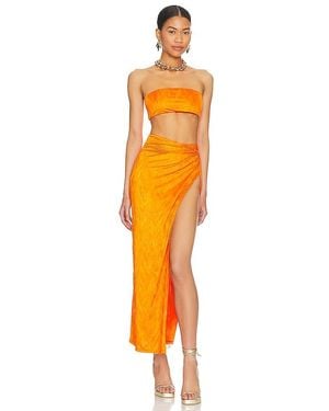 superdown Karolyna Maxi Skirt Set - Orange