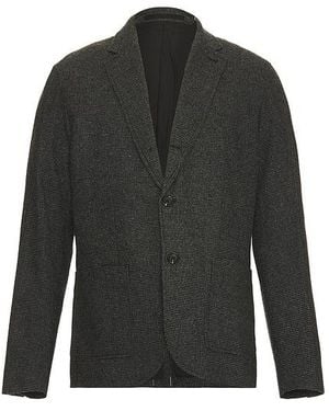 Club Monaco Wool Houndstooth Blazer - Black