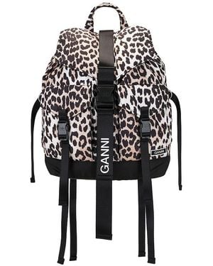 Ganni Recycled Tech Backpack - Black