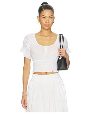 FAVORITE DAUGHTER The Swoon Top - White