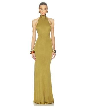 blumarine knit dress Blumarine // Ruffled Knit Maxi Dress – VSP Consignment main image 1
