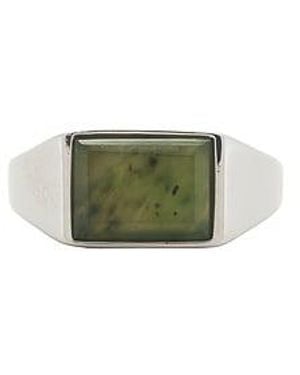 Miansai Lennox Jasper Ring - Green