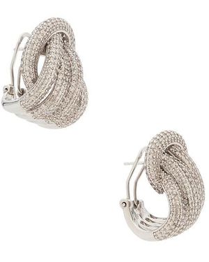Shashi Margaux Pave Earring - White