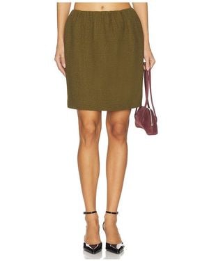 ShuShu/Tong Smocked Mini Skirt - Green