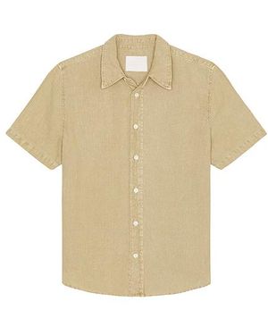 Citizens of Humanity Cairo Short Sleeve Linen Shirt - White