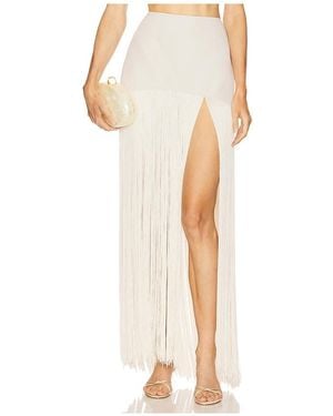 Camila Coelho Goldie Maxi Skirt - White