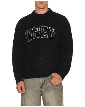 Obey Collegiate Jumper - Black