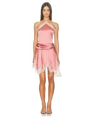 For Love & Lemons Marli Halter Mini Dress - Multicolour