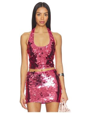 Lovers + Friends Mia Embellished Top - Red