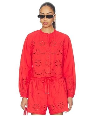 Cami NYC Kalena Cotton Blouse - Red
