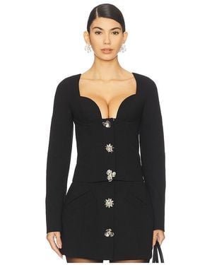 Blumarine Crepe Double Top - Black