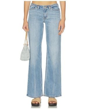 GOOD AMERICAN Ghost Waist Low Loose Jean - Blau