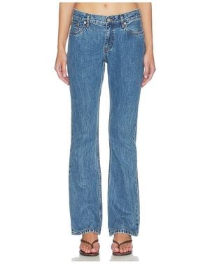 Still Here Tomorrow Low Rise Skinny Bootcut Jeans - Blue