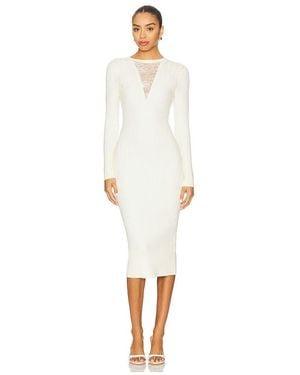 Fleur du Mal Midi-Kleid Quinn - Weiß