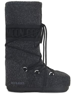 Moon Boot Icon Felt Boot - Schwarz