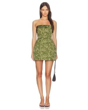 Amanda Uprichard Avalee Skort Romper - Green