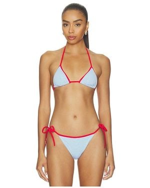 Solid & Striped The Iris Bikini Top - Orange