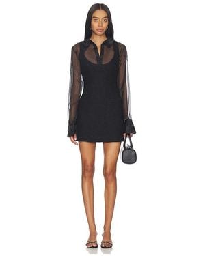 Lovers + Friends Ines Tweed Mini Dress - Black