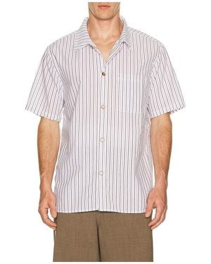Rhythm Seersucker Stripe Shirt - White