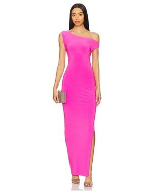Norma Kamali X Revolve Drop Shoulder Fitted Gown - Pink