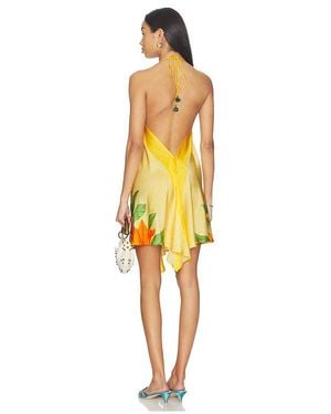 VERANDAH Handkerchief Midi Dress - Yellow