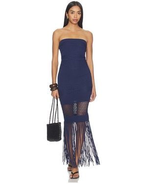 PQ Swim Melissa Fringe Dress - Blue