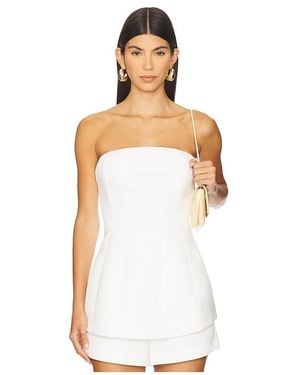 Lovers + Friends Jean Top - White