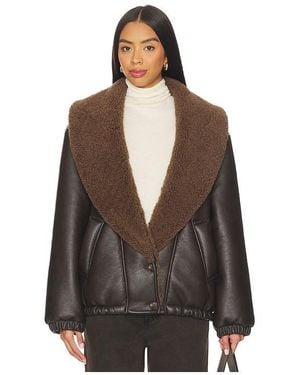 Blank NYC Lederjacke - Braun