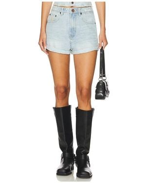 One Teaspoon Bandits High Waist Denim Short - Blue