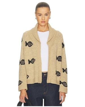 The Great The Swimming Fish Lodge Cardigan - Natural