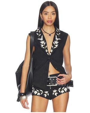 For Love & Lemons Weston Vest - Black