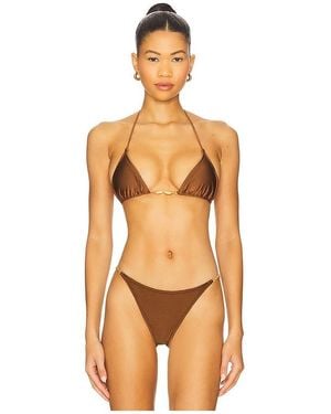 Shani Shemer Marlin Bikini Top - Orange