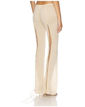 Poster Girl Lace Up Pant - White