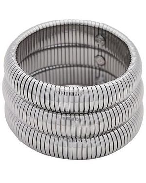 Ettika Flex Snake Chain Stretch Bracelet Set - Metallic