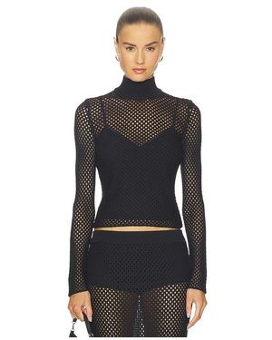 Jonathan Simkhai Bexley Long Sleeve Top - Black