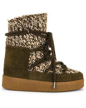 Isabel Marant Nowla Knit Snow Boot - Brown